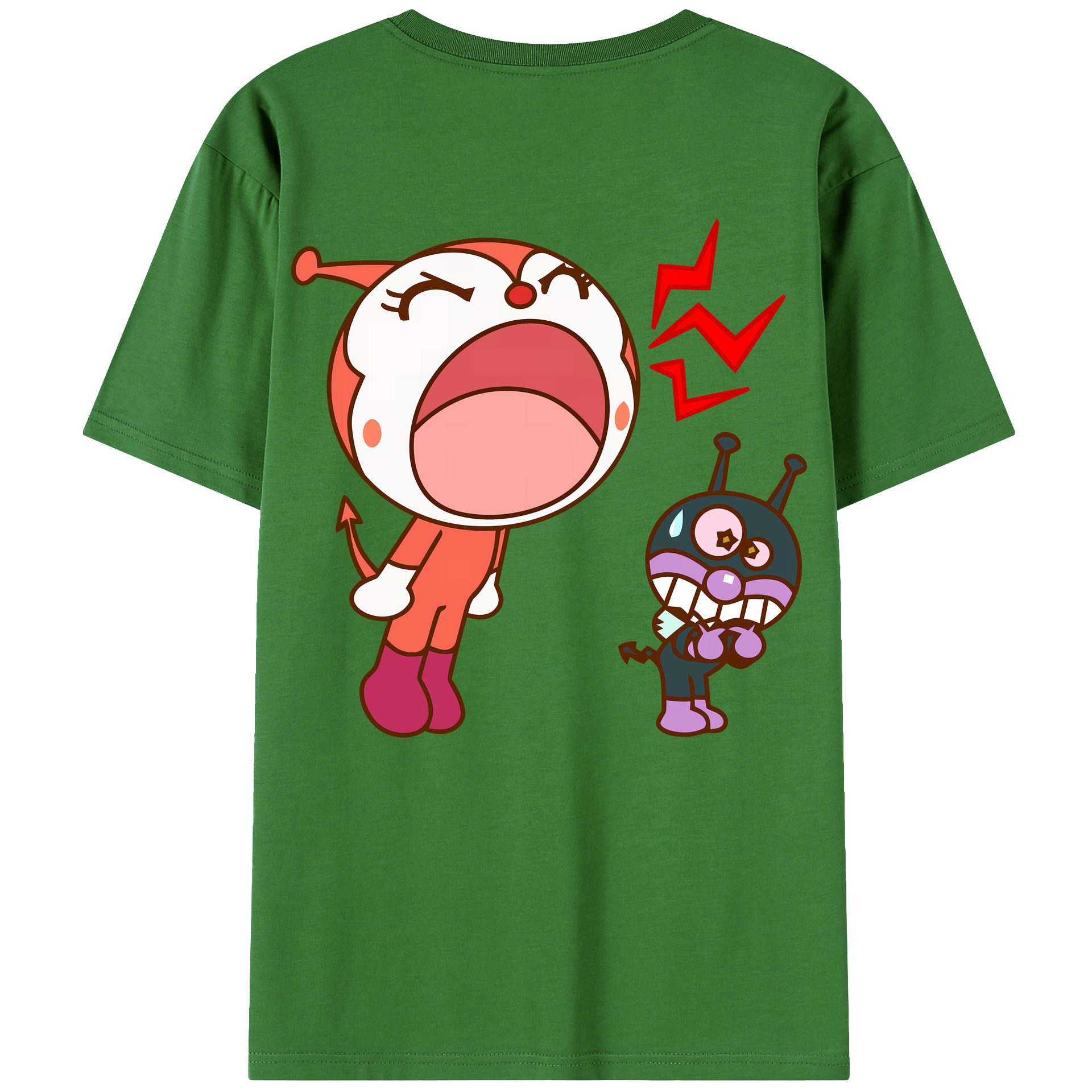 （画像用） アンパンマン Anpanman レディース半袖Tシャツ(バックプリント)